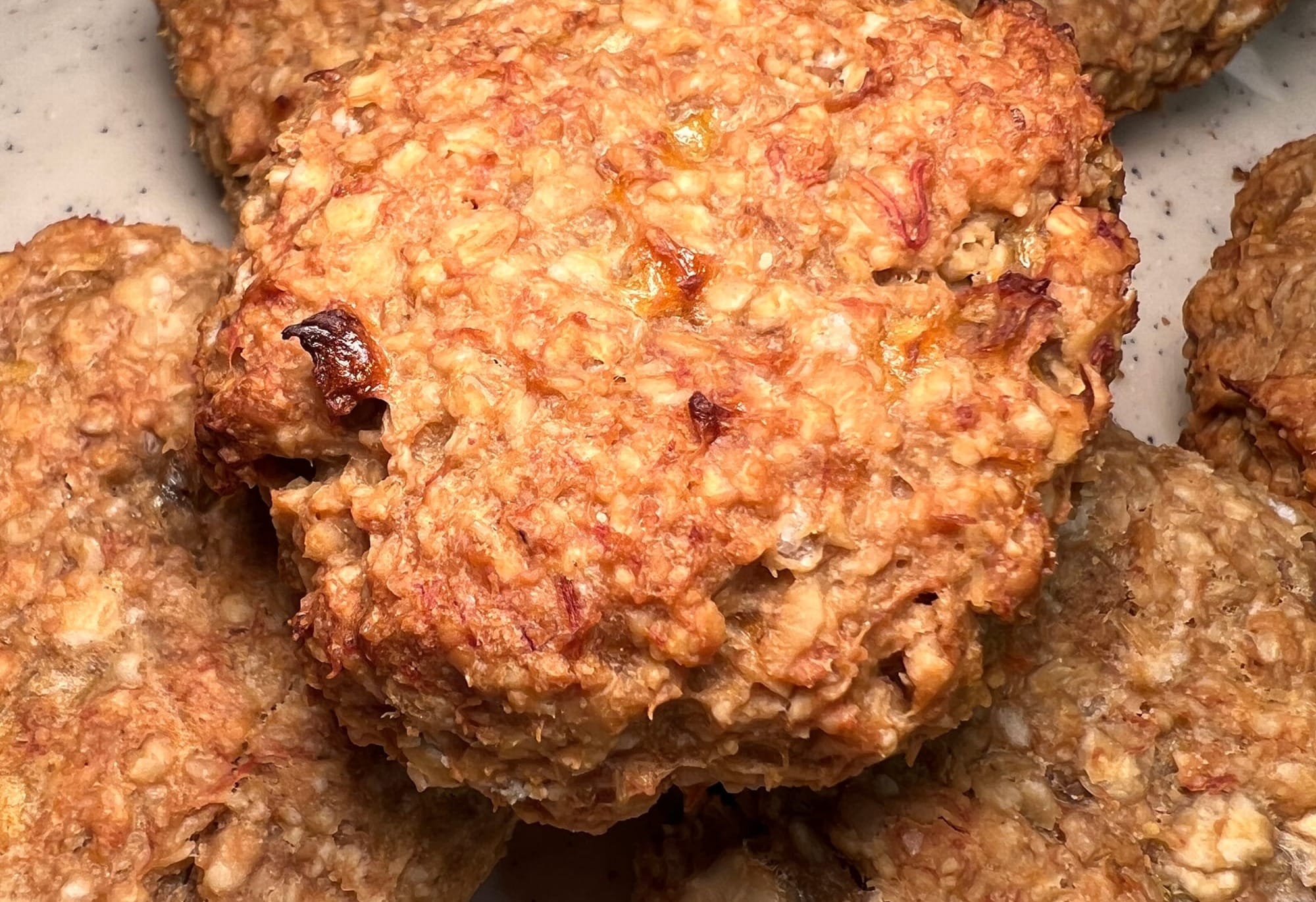 Овесени бисквити с банан и фъстъчено масло🍪