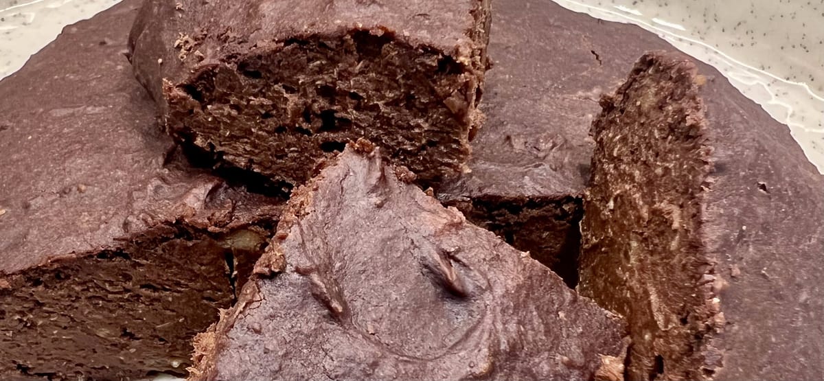 Безглутеново брауни с банан 🍌🍫
