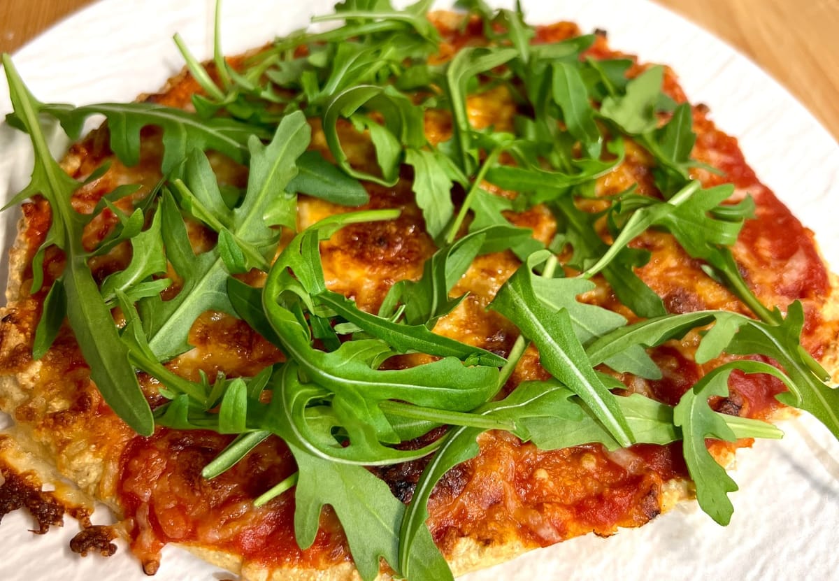 Протеинова безглутенова пица с три основни съставки 🍕